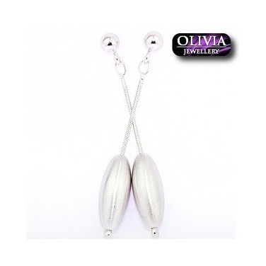 Boucles d'oreilles pendantes Argent 925 Perles - Bijoux - OLIVIA 484