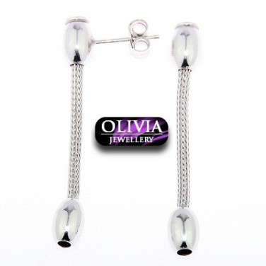Boucles d'oreilles pendantes Argent 925 Perles - Bijoux - OLIVIA 486