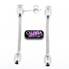 Boucles d'oreilles pendantes Argent 925 Perles - Bijoux - OLIVIA 486