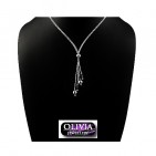 Collier Argent 925 Perles Cristaux - Bijoux argent - 489