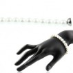 Bracelet perles d'imitation blanc nacré Classique N608