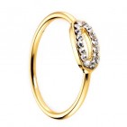 Jolie bague plaqué Or Cristaux Swarovski N990  62 mm (22)