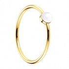 Bague plaque Or jaune Perle blanc Bijou N994 57 mm (17)