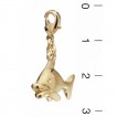 Charm poisson plaqué Or 24 carats Bijoux N996