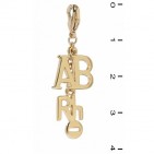 Charm AB Rh- plaqué Or 24 carats Bijoux mode N998