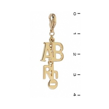 Charm AB Rh- plaqué Or 24 carats Bijoux mode N998