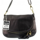 Sac bandoulière Cuir noir PALERME N1086 Sac en cuir PRIX DU WEB