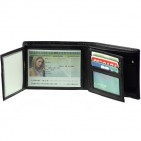 Portefeuille à l'italienne Cuir noir N1181 Porte-monnaie homme Cadeau prête à offrir ou s'offrir