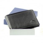 Portefeuille à l'italienne Cuir noir N1181 Porte-monnaie homme Cadeau prête à offrir ou s'offrir