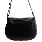 Sac à main Sac bandoulière femme Cuir noir N1295 Sac en cuir véritable