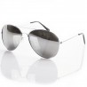 Lunettes de soleil tendance - VIPER 1964 UV400 - Monture argent - Verre effet miroir